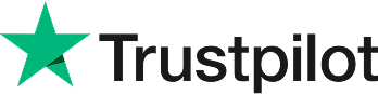 Trustpilot logo with green star icon.