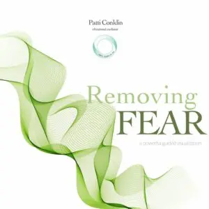 Green abstract design with "Removing Fear" text.