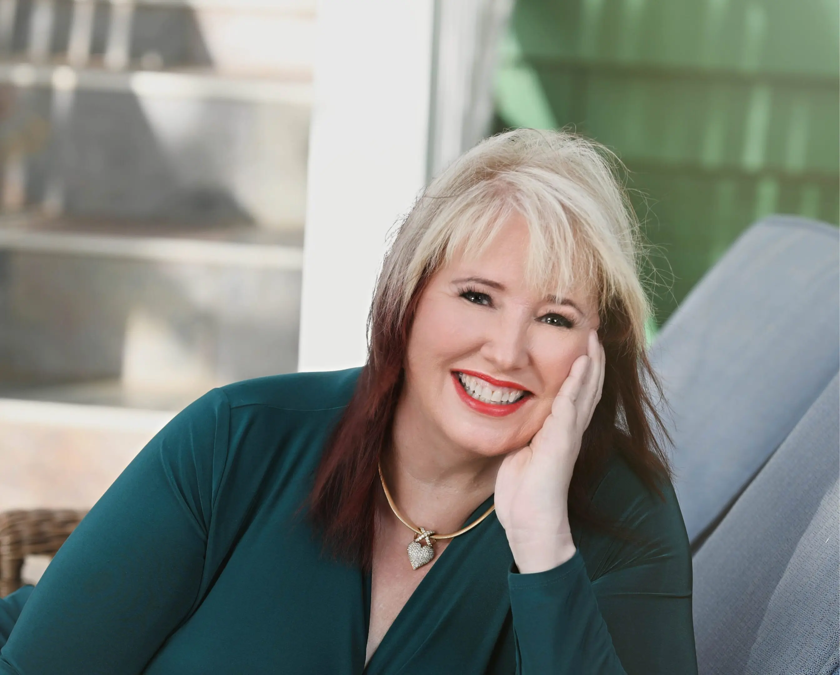 patti green dress smiling cropped-01